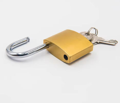Bulk Hardened Steel Imitation Copper Padlock 38mm For Outdoor مقفل النحاس المتصلب بالكامل