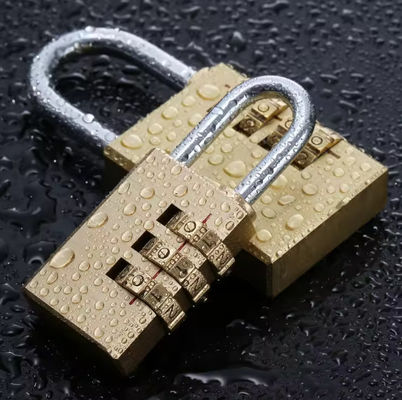 4 أرقام من النحاس مزيج كلمة المرور القفل اللاصق لأمتعة الحقائب قابلة لإعادة تعيين